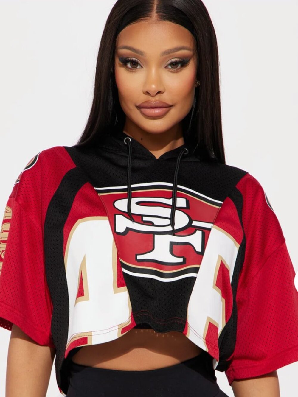 San Francisco 49ers Crop top Jersey sz 3xl
